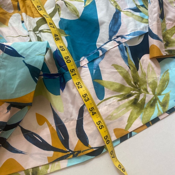 CYNTHIA ROWLEY 100% Cotton Popover V-Neck Tiered Floral Maxi Dress Size 1X NWT💫 - Picture 12 of 15